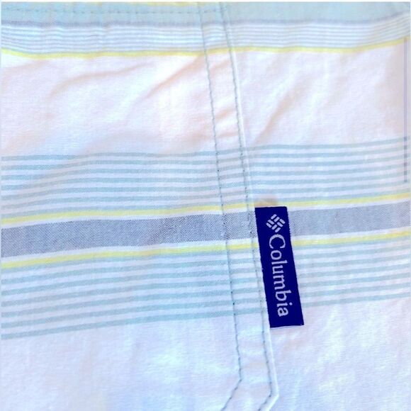 COLUMBIA Men’s Size medium in light green & gray.  Regular Fit.  Like NEW! - Picture 9 of 9